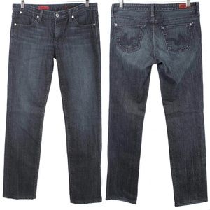 AG ADRIANO GOLDSCHMIED Casablanca Dark Wash Straight Leg Jeans Size 30